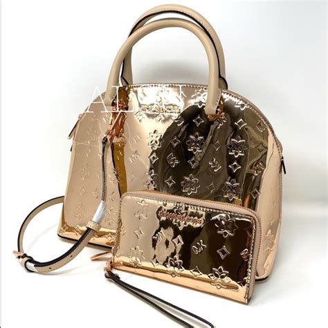 michael kors emmy large dome satchel rose gold|Michael Kors Emmy handbags.